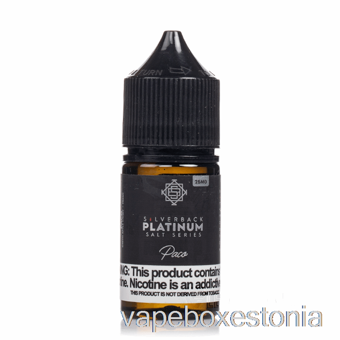 Vape Box Estonia Paco - Silverback Platinum Series Soolad - 30ml 25mg
